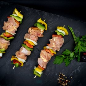 Brochetas de verduras