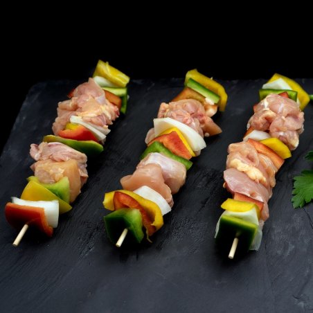 Brochetas de verduras